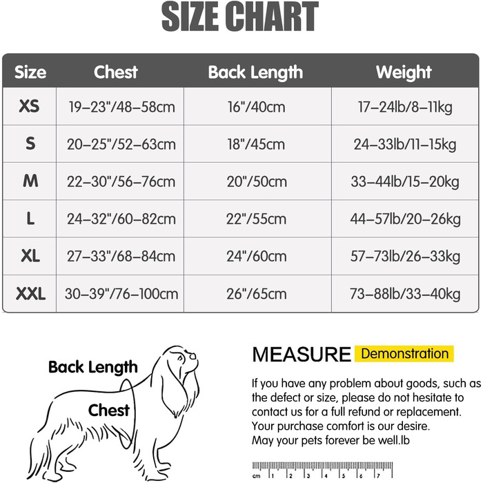 Водонепроникна куртка для собак Heywean з флісовою підкладкою, чорна, L. Тепла куртка для собак для холодної погоди, активного відпочинку та дому.