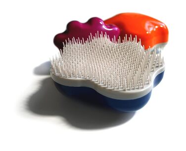 Масажна щітка для собак та котів з довгим та коротким волоссям, 10,2 см, Royal Relief Blue