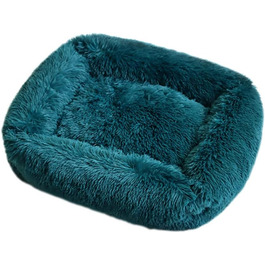 Кругле ліжко для собак та котів Chickwin з м'якого плюшу, зелене (80x65x18 см)