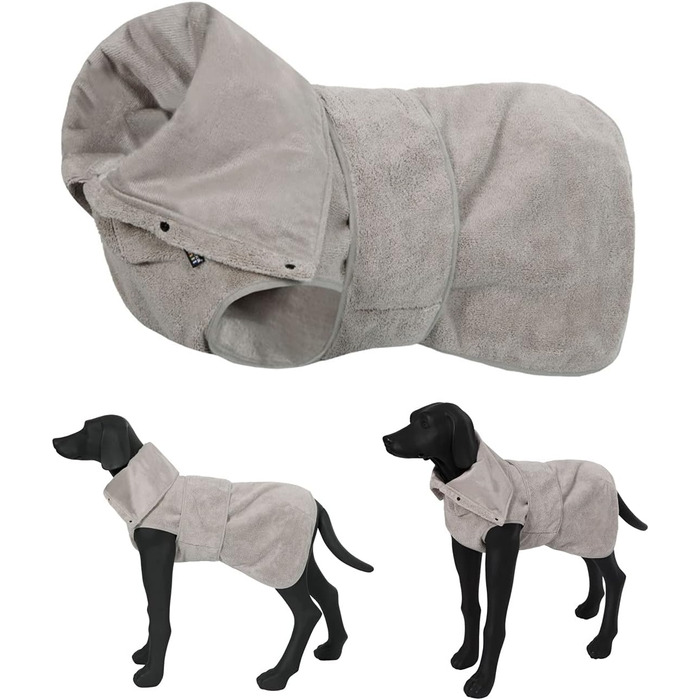 Рушник для собак Elropet, XS-XL, бежевий, мікрофібра, швидковисихаючий