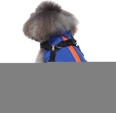 Зимовий теплий одяг для собак: водонепроникний теплий жилет з флісу для цуценят, маленьких, середніх та великих собак (Блакитний, Small)