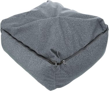 TRIXIE міцне та якісне ліжко для собак BE NORDIC Föhr Soft, прямокутне, 100×80 см, сіре