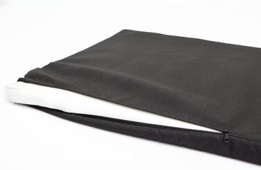 Крісло-ліжко для собак - Крісло для собак з штучної шкіри, знімний чохол, розмір M (93 x 62 см, сірий)