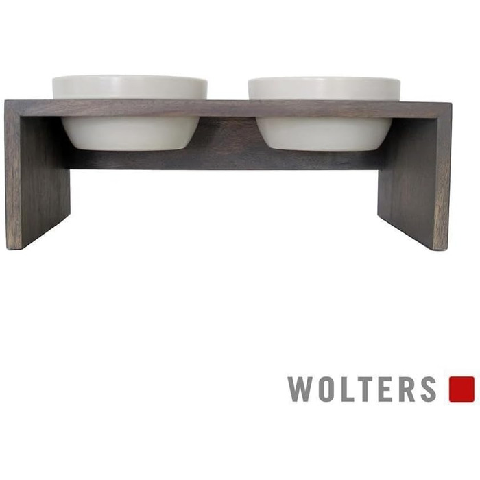 Двомісний набір для годування тварин Gohan від Wolters, сірий, 1.0 л