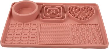 Килимок для повільного годування собак та котів BESPORTBLE з присосками, силікон