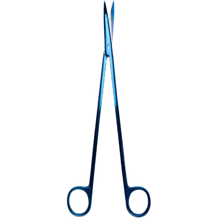 Ножиці титанові, 30 см, вигнуті, нержавіючі - ідеальні для обрізки коралів