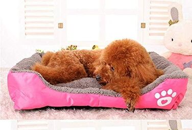 Ліжко для собак, подушка для тварин, кошик для котів, ліжко для собак, місце для сну, розміри S-XXXL (Червоний, XXL) XXL Червоний