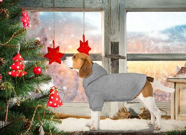 Світшот для собак, теплий та м'який, з капюшоном. Світшоти для маленьких собак (Сірий, розмір S)