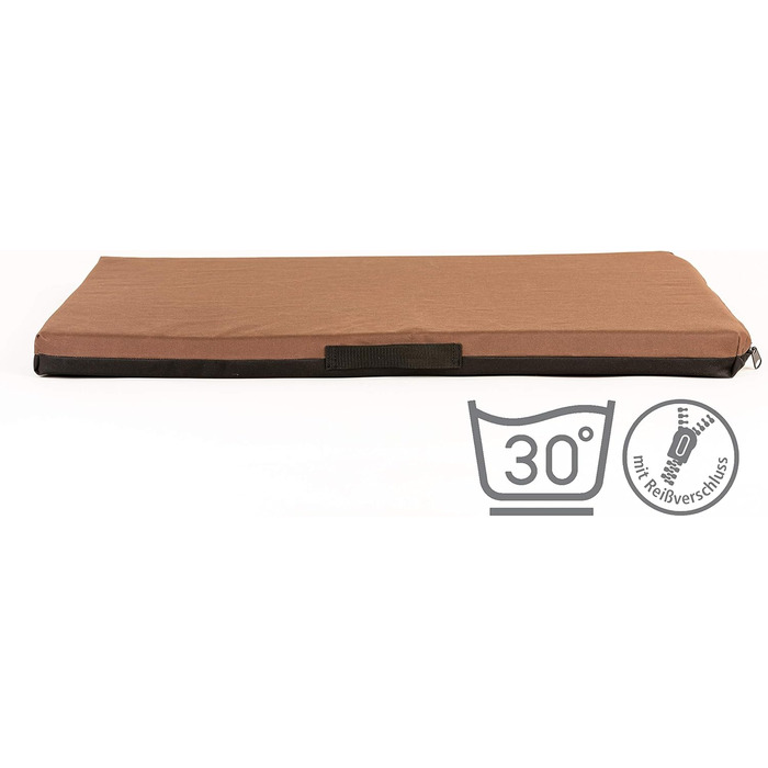 Матрац для собак COO PET, 68x50 см, товщина 3 см, матеріал - піна, Oxford 600D, водонепроникний, колір - сірий з літерами