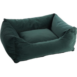 Лежанка для собак Flamingo Elena прямокутна, рожева, 80x67x22 см, антислизька, для миття, м'яка, розкішна