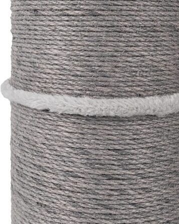 Котячий стовпчик Carla з іграшками - інтерактивна котяча іграшка для самостійних занять. Висота 82 см, діаметр 20 см, розміри 40 x 40 x 86 см, колір антрацит