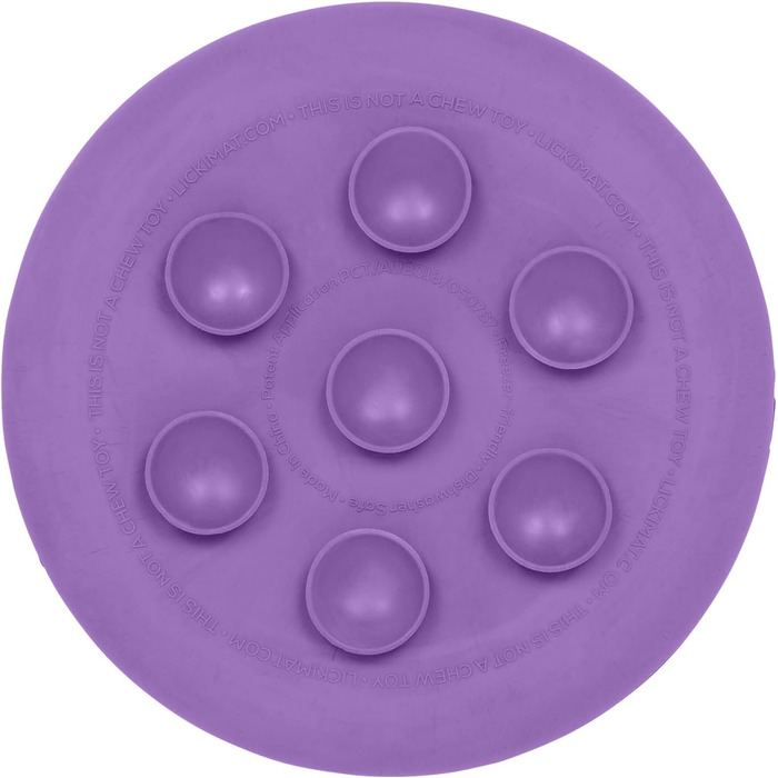 LickiMat UFO: килимок для годування з натурального каучуку, зелено-фіолетовий