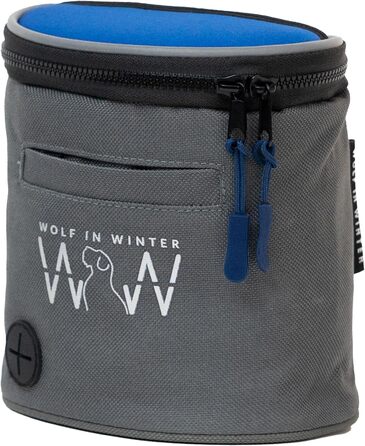 Сумка для ласощів для собак Quickdraw – для тренувань з клікером та відходами – зручна, з відбиваючими елементами (L, блакитний)