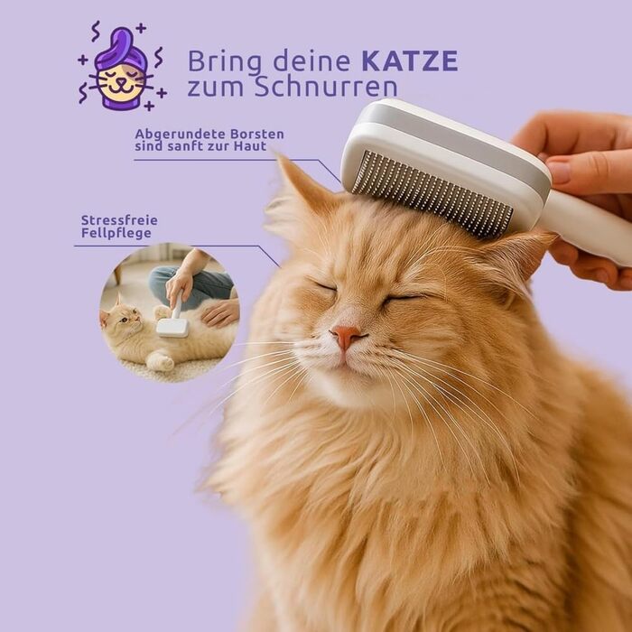 Іонна щітка для тварин Piddy Pet - вичісує шерсть без виривання, для собак та котів