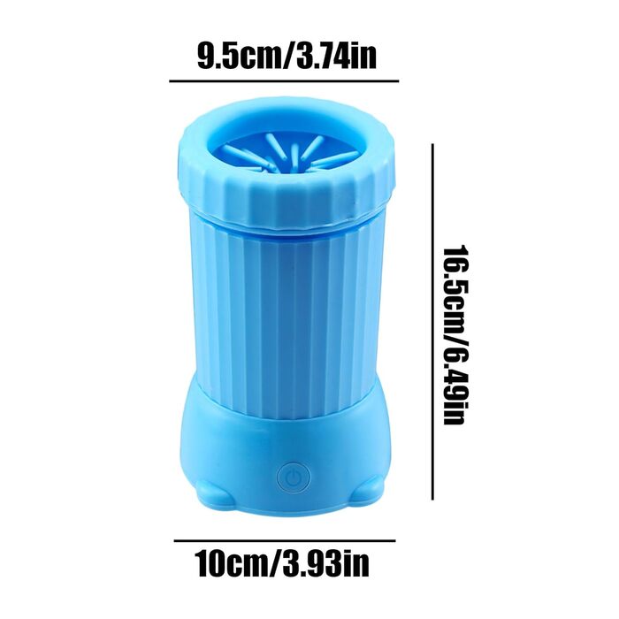 Автоматичний мийник лап для собак | USB-зарядний пристрій, для дому, подорожей, середніх та великих порід, цуценят (Блакитний)