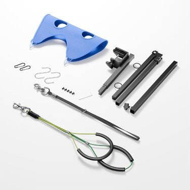 Підставка для грумінгу тварин з металу WZBHCZLJ зі складним дизайном та розслаблюючою гамаком. Стійка до корозії, нержавіюча сталь