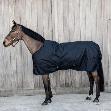 Водонепроникна кінська попона Kentucky Horsewear, всепогодна, класична, 300 г, темно-синя, розмір 160-7'0