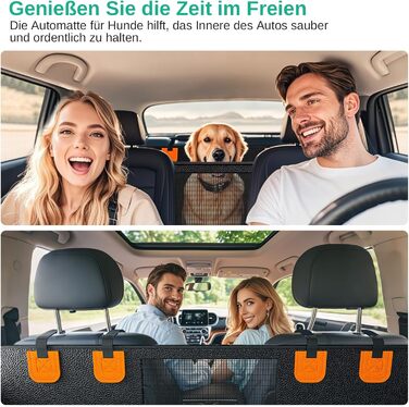 Водонепроникна автодека Dogat для собак з боковим захистом та оглядовим вікном, з кріпленням на ремінь безпеки, легко миється