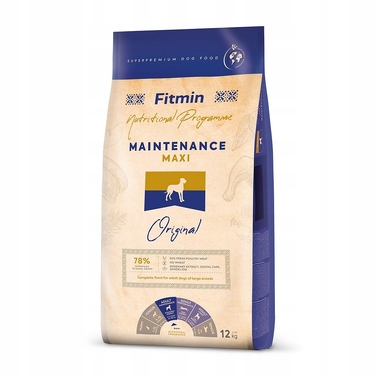 Корм для дорослих собак великих порід Fitmin Dog Maxi Maintenance, 12 кг