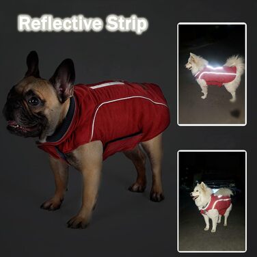 Тепла жилетка для собак TFENG з відбиваючими елементами, розмір XL, помаранчевий колір