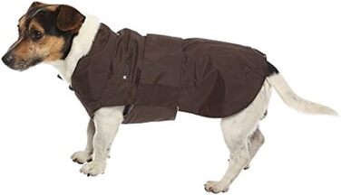Зимовий теплий одяг для собак Croci Montreal, водонепроникна куртка, розмір 40 см, коричневий, багатокольоровий