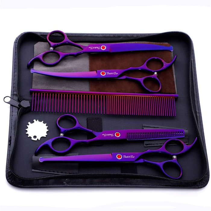 Набір для грумінгу тварин: професійні ножиці для собак та котів (з нержавіючої сталі)