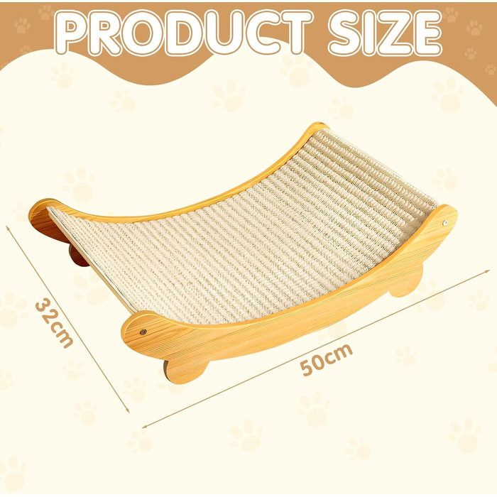 Котячий когтетоп з сизалю: когтеточка, лежанка, диванчик для котів. Великий когтетоп