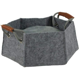Корзина для собак і котів з фетру сірого кольору, розмір 2 (розмір 1)