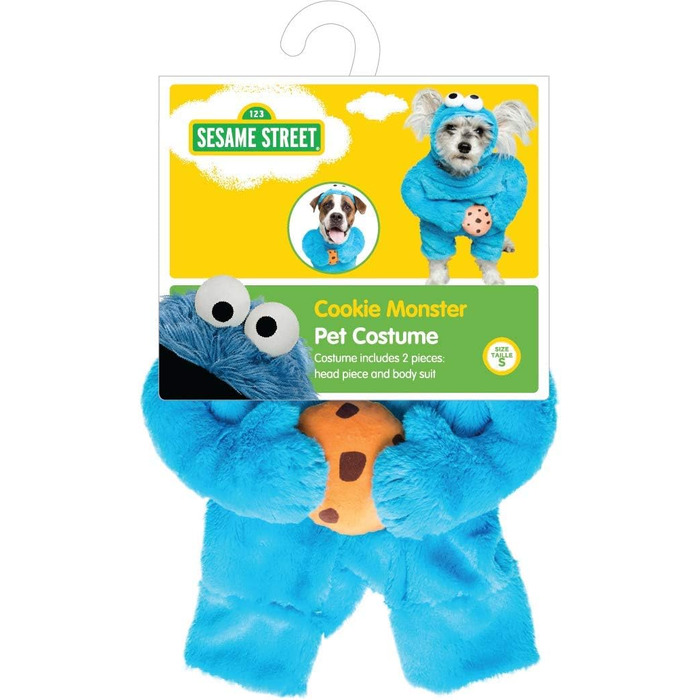 Костюм для собаки Пета Креве Сезамний Вулиок, Кукі Манстер, Великий