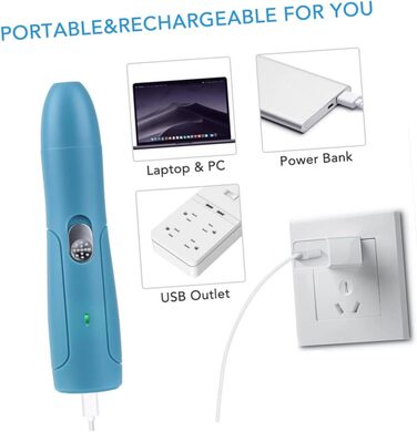 Електричний триммер для когтів Beavorty - для собак та котів. Триммер та пилка 2-в-1. Тиха робота, без вібрації.