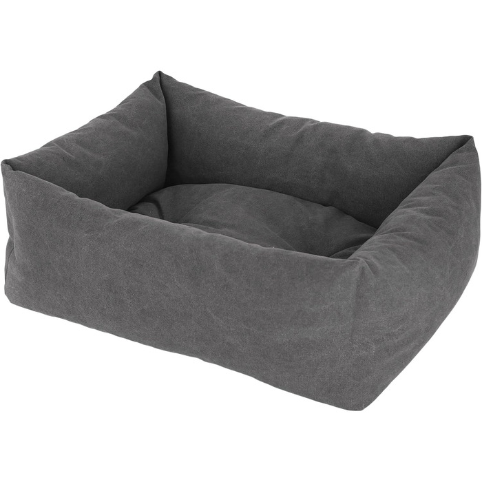 Кербл Pet Lucca Сіре, м'яке ліжко для домашніх тварин (85x110 см)