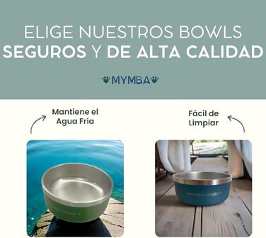 Нержавійна годівниця для котів та собак, антиковзаюча, легко миється, зелена