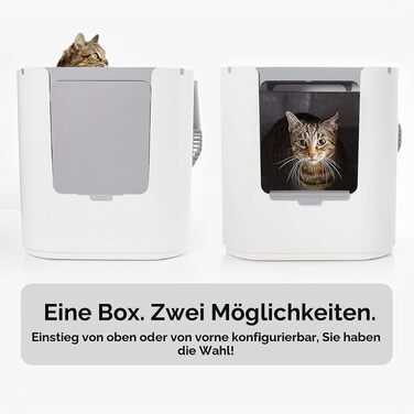 Лоток для котів Modkat XL Front-Entry (білий) - набір 3 шт.