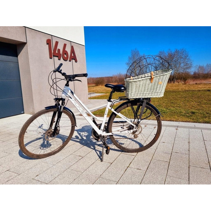 Велосипедний кошик WikliBox, бежевий/білий/кремовий, універсальний розмір