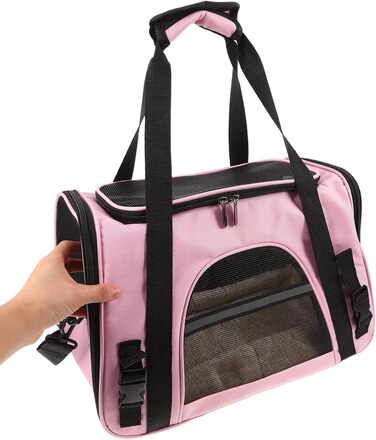Транспортна сумка для котів LOLIPPYY: дихаюча сітка, складана, для подорожей в авто та на вулицю, м'яка, з надійним замком