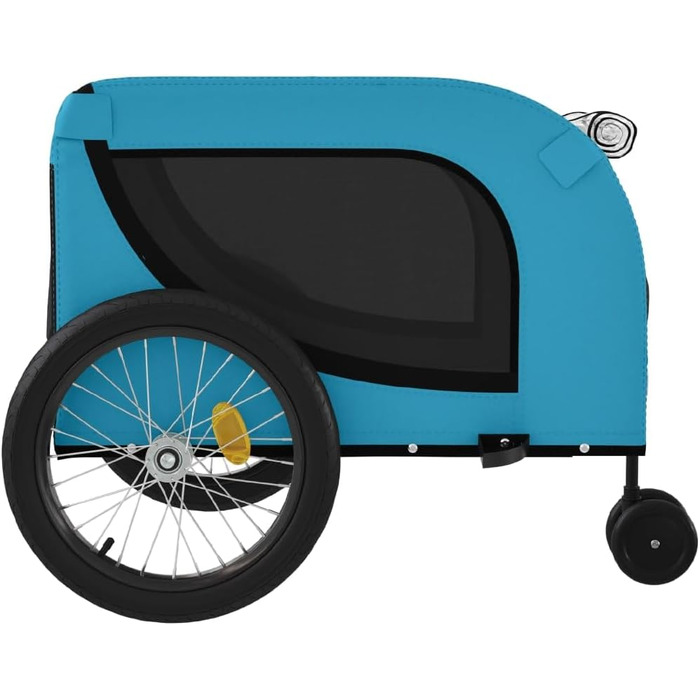 Причіп для велосипеда для собак, блакитний та чорний, Oxford-Gewebe & Eisen, LH3049