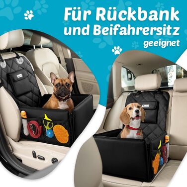 Автокрісло для собак з дозатором відходів - автокрісло для маленьких собак | Зручне та безпечне