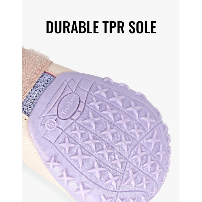 Чоботи для собак Truelove, водонепроникні, з світловідбиваючими ремінцями, зелені (4 шт., 4 розміри), рожеві