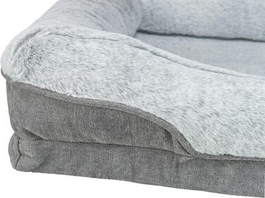 Ортопедичне ліжко для собак TRIXIE Vital Lino, сірий колір, 110 x 75 см. З Memory Foam, для літніх собак, суглобова підтримка. Артикул: 374052