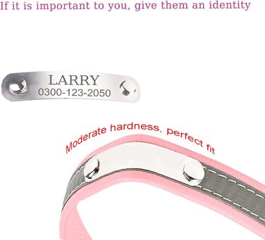 Yonsbox Персоналізоване світловідбиваче відбиваче для собак та котів – Легке, міцне мікрофіброве ошийник з гравіюванням, тихим ID-значком та світловідбиваючою строчкою безпеки – 6 розмірів (XS–XXL) Фіолетовий M: 29-38 см (підходить для 6-10 кг)