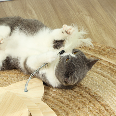 Кігтеточка PawHut 4-в-1, кігтеточка 69 см, кігтеточка Sisal Cat з іграшковим м'ячем, кігтеточка для кішок для котів, меблі для подряпини кішок, кімнатна, дуб | Аосом