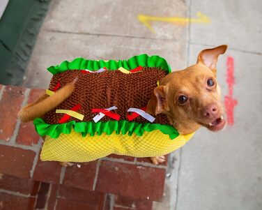 Костюм для собак та котів Pet Krewe Taco Medium - Веселий набір для фотосесій та свят