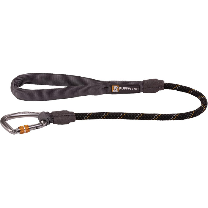 RUFFWEAR Knot-a-Long короткий повідок для собак з карабіном, 0,76 м, чорний обсидіан