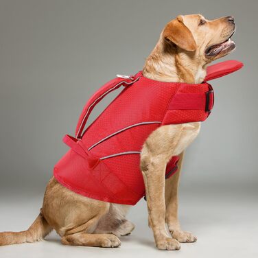 Жилет рятувальний для собак середнього розміру Konvinit, XS-XXL, червоний