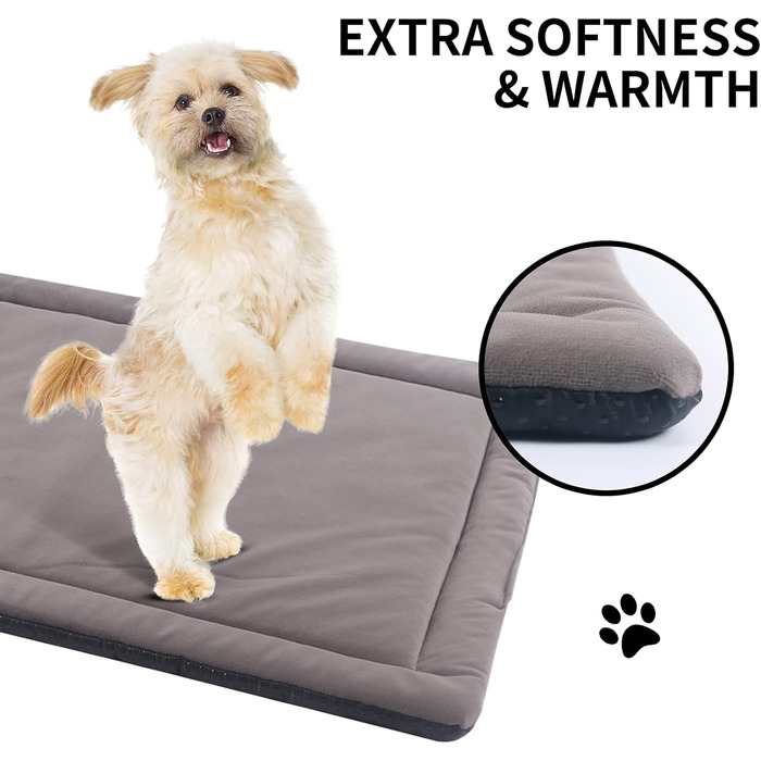 М'який килимок для собак та котів IEUUMLER: теплий, неслизький, легко миється (89x58 см, світло-коричневий)