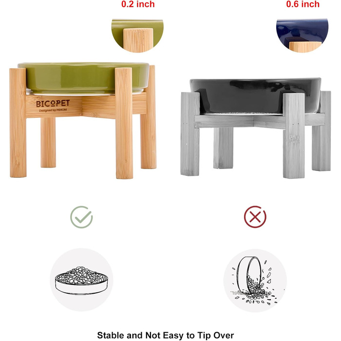 Миска для собак Slow Feeder з кераміки з нековзним силіконовим краєм - пазл-миска для запобігання здуття та ожиріння (Абрикос-S) (Маленька, Хвилі-Абрикос зі стійкою)