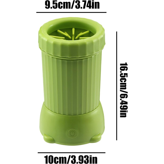 Автоматичний мийник лап для собак - розумний портативний пристрій з USB-зарядкою | Мийка лап для собак для дому та вулиці (зелений)