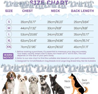 Теплий зимовий одяг для собак BRKURLEG, водонепроникний, флісовий, для холодної погоди, розмір L (фіолетовий)