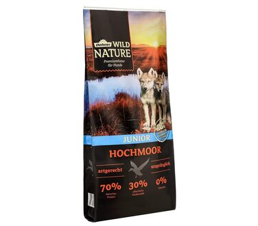 Сухий корм для дорослих собак Dehner Wild Nature Gebirgssee з лососем та куркою, беззерновий та без цукру, 4 кг