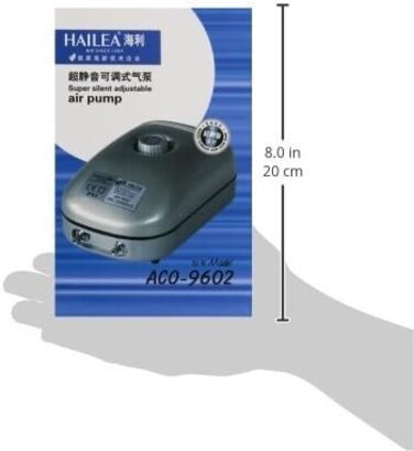 Компресор Hailea SC149 Aco 9610, 10 л/хв, 5 Вт, сірий